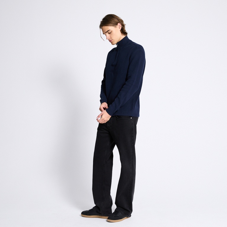 Half-zip knit sweater "Frans"